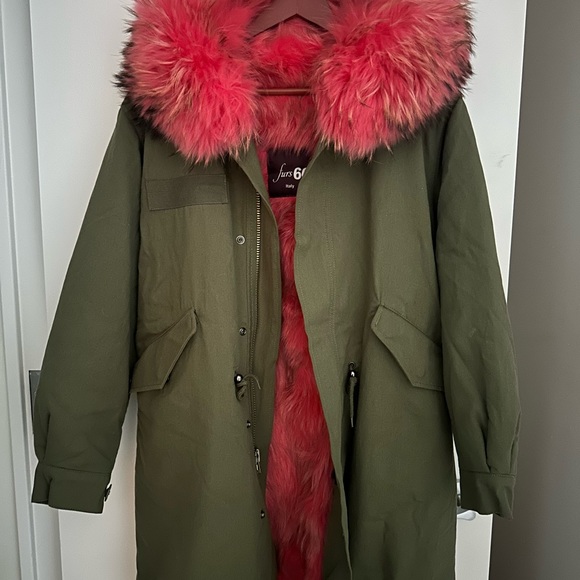 Furs 66 Italy Fox Fur Coat Size S/M - Picture 1 of 9